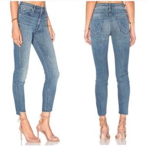 Mother stunner zip ankle fray in good girls do